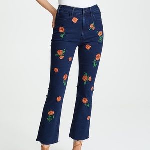 MOTHER The Hustler Ankle Fray “Field of Poppies”